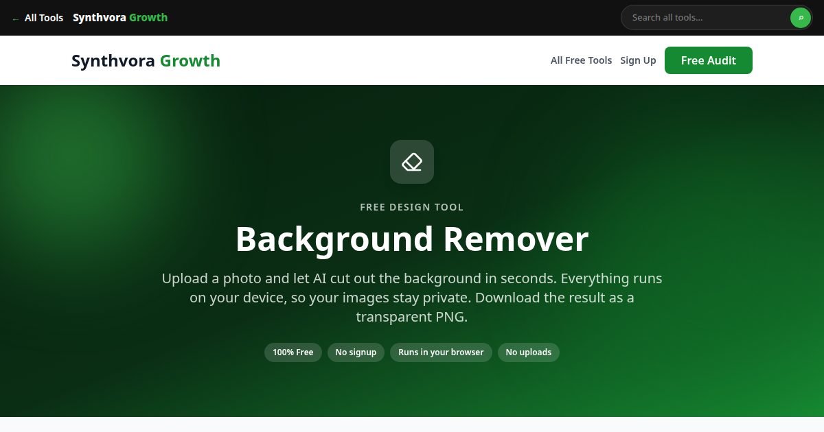 Background Remover tool preview