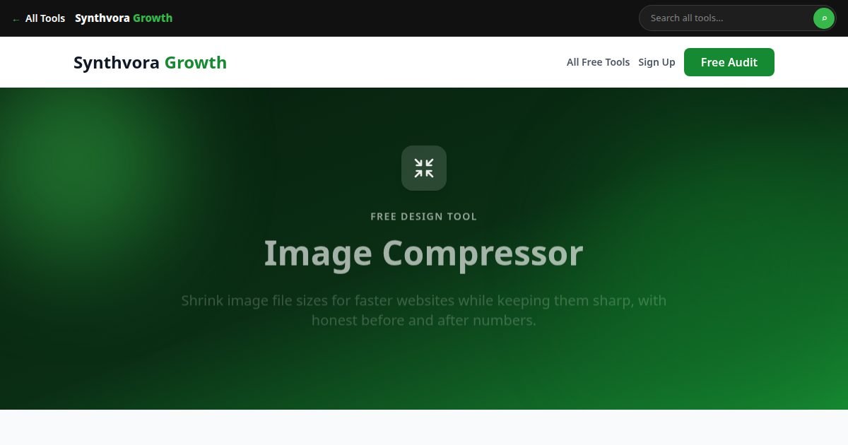 Image Compressor tool preview