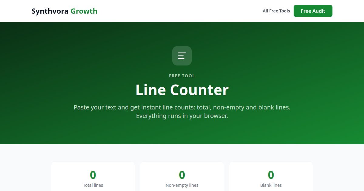 Line Counter tool preview
