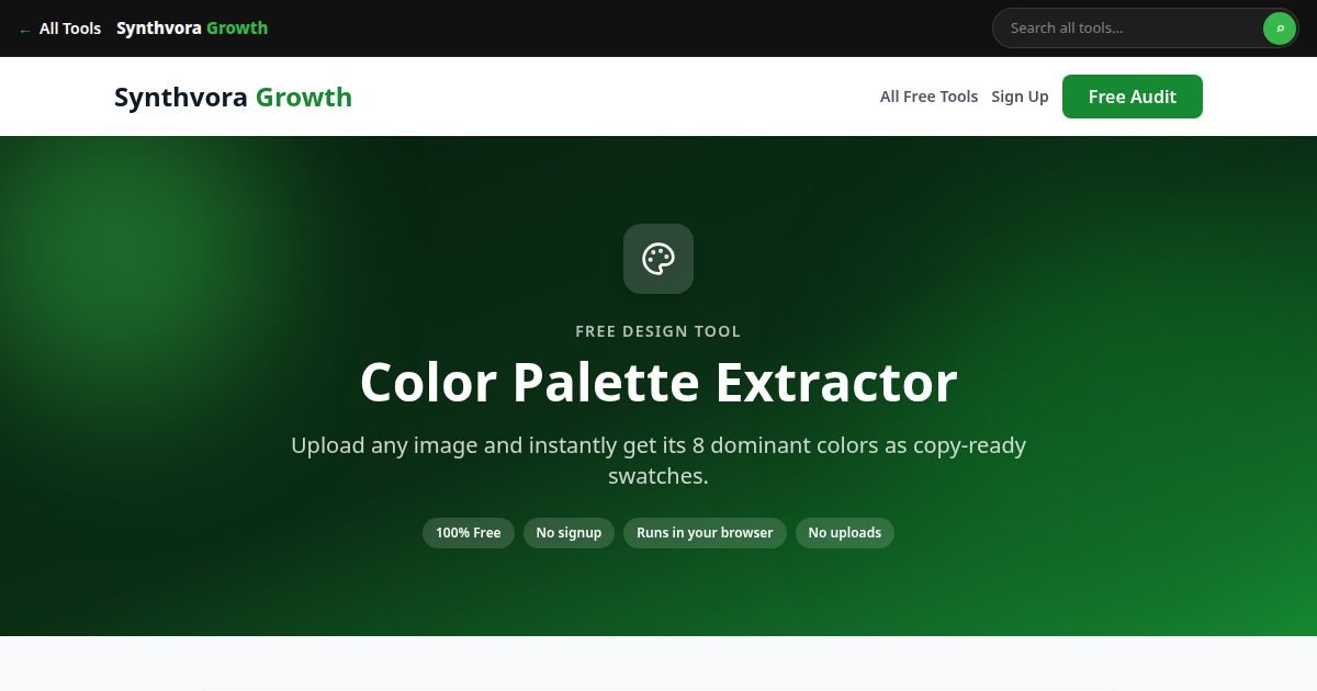 Color Palette Extractor tool preview