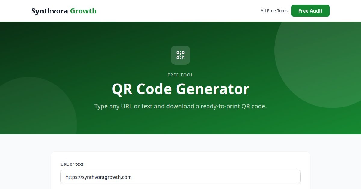 QR Code Generator tool preview