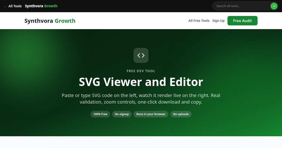 SVG Viewer and Editor tool preview