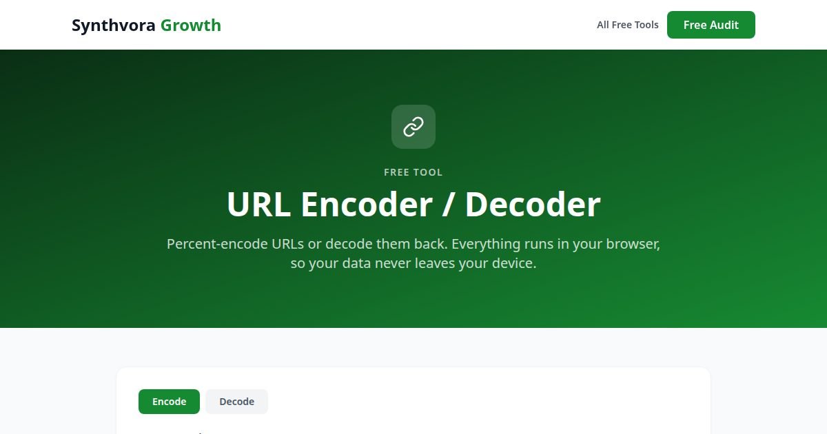 URL Encoder / Decoder tool preview