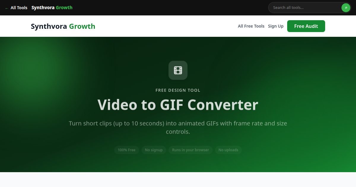 Video to GIF Converter tool preview