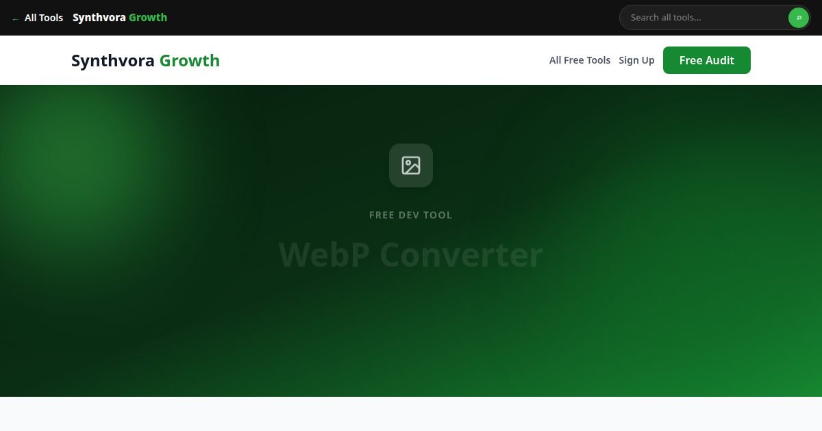 WebP Converter tool preview