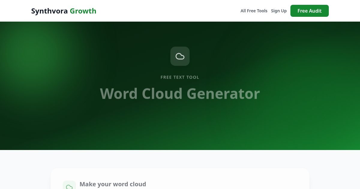 Word Cloud Generator tool preview