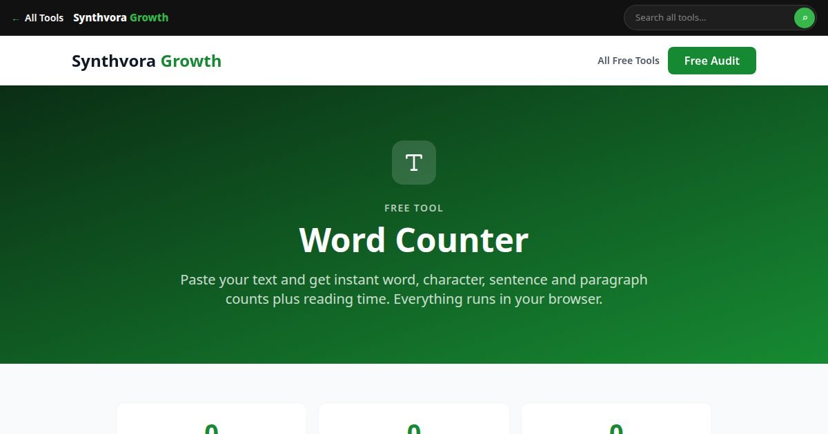 Word Counter tool preview